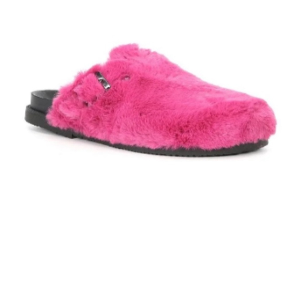 CARVELA -  Berserk Faux Fur Fuschia Flats/Mules  | Size 8
